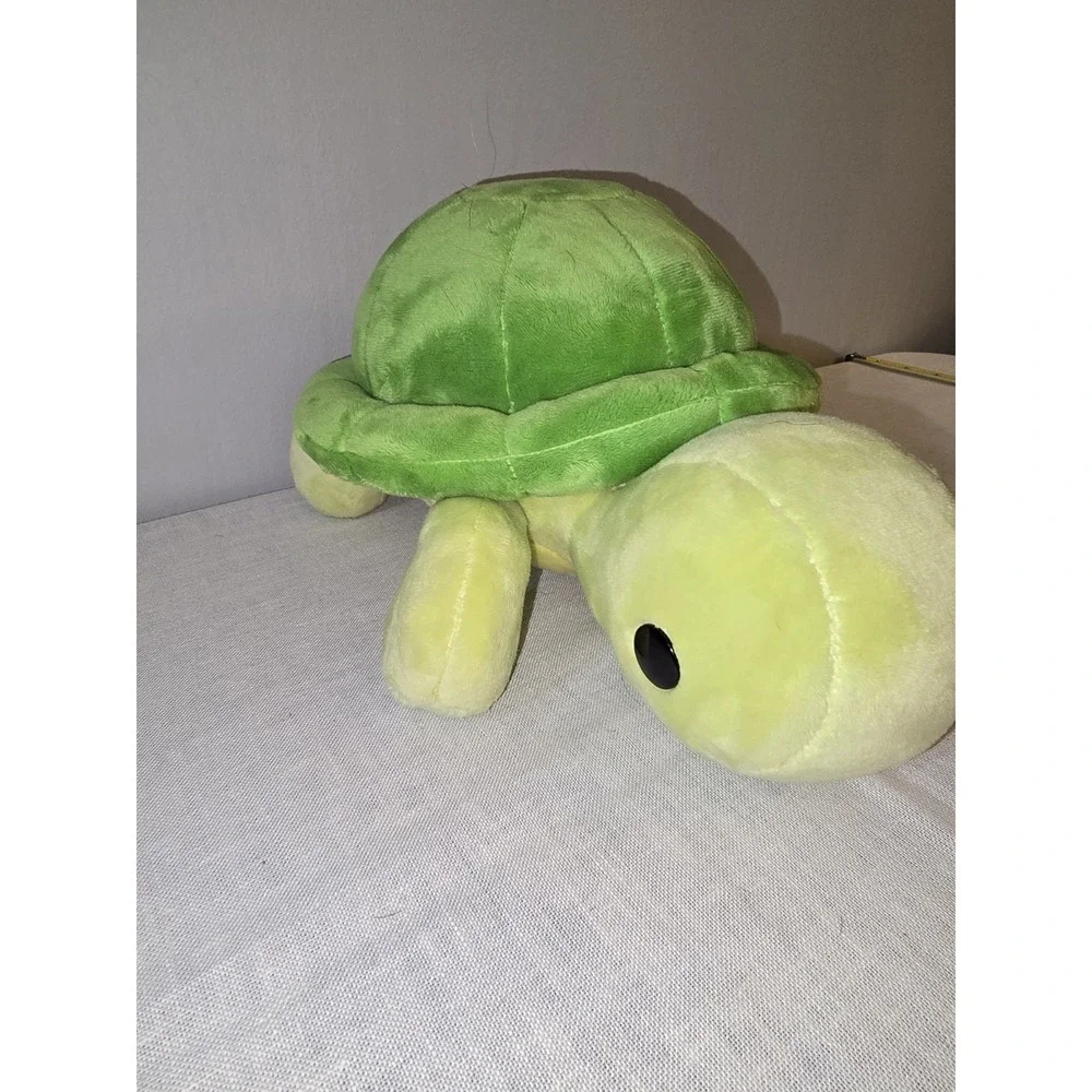 Bellzi Plush Turtle Torti the Tortoise Stuffed Animal Green Yellow 12